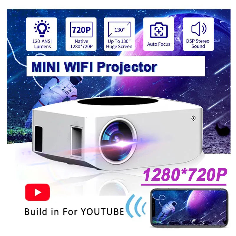 4K WIFI Wireless Projector