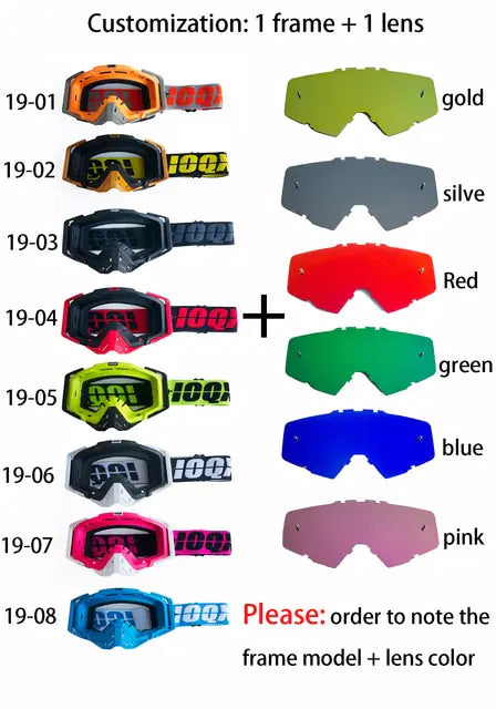 IOQX Motocross Goggles Glasses