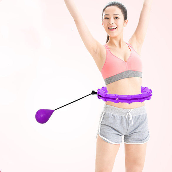 Adjustable fitness hoop that won't fall: Slim your waist and lose weight with this abdominal exercise!